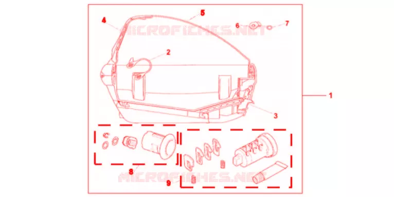 KIT 1 CLE *R151CU* Honda MOTO 700 INTEGRA 2012  NC700DC