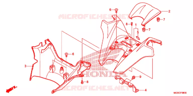 REVETEMENT DE GUIDON Honda SCOOTER 700 INTEGRA 2012  NC700DC