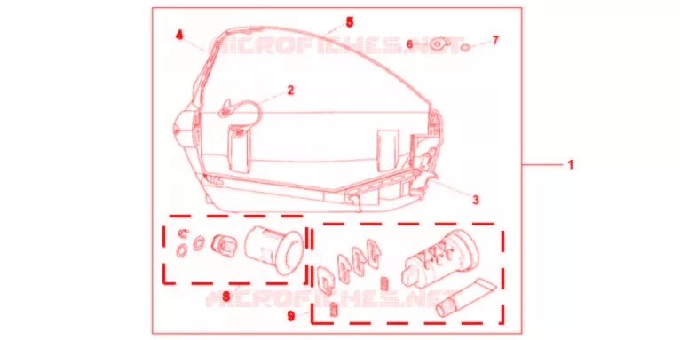 KIT 1 CLE *R151CU* Honda MOTO 700 INTEGRA 2012  NC700DC