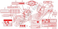 ETIQUETTE DE PRECAUTIONS pour Honda INTEGRA 700 BLUE de 2012