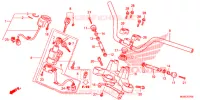 GUIDON   TE DE FOURCHE pour Honda INTEGRA 700 BLUE de 2012