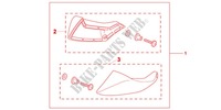 DEFLECTEURS DE PIEDS pour Honda NC 700 ABS 35KW de 2012