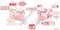 ETIQUETTE DE PRECAUTIONS pour Honda NC 700 ABS 35KW de 2012
