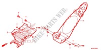 GARDE BOUE ARRIERE pour Honda NC 700 ABS 35KW de 2012