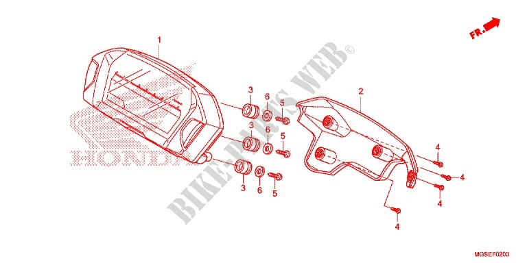COMPTEUR pour Honda NC 700 ABS 35KW de 2012