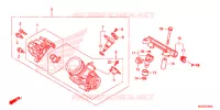 CORPS DE PAPILLON pour Honda NC 700 ABS de 2012