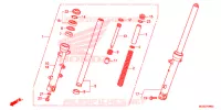 FOURCHE pour Honda NC 700 ABS de 2012