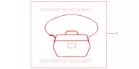 SAC INTERIEUR DE TOP CASE pour Honda NC 700 ABS de 2012