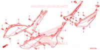 COUVERCLES LATERAUX pour Honda NC 700 35KW de 2012