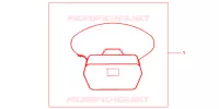 SAC INTERIEUR DE TOP CASE pour Honda NC 700 35KW de 2012