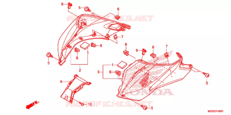 CAPOT Honda MOTO 700 NC 2012  NC700SC