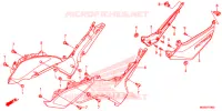 COUVERCLES LATERAUX pour Honda NC 700 ABS DCT 35KW de 2012