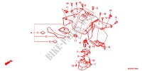 CACHE CENTRAL pour Honda NC 700 X ABS 35KW de 2012