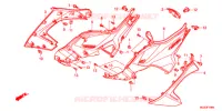 COUVERCLES LATERAUX pour Honda NC 700 X ABS de 2012