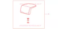 DOSSERET DE TOP CASE (TOP) pour Honda NC 700 X ABS de 2012