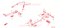 PEDALE pour Honda NC 700 X ABS de 2012