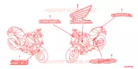 AUTOCOLLANTS pour Honda NC 700 X 35KW de 2012
