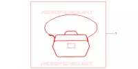 SAC INTERIEUR DE TOP CASE pour Honda NC 700 X 35KW de 2012