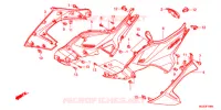 COUVERCLES LATERAUX pour Honda NC 700 X ABS DCT de 2012