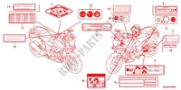 ETIQUETTE DE PRECAUTIONS pour Honda NC 700 X ABS DCT de 2012