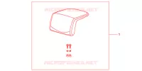 DOSSERET DE TOP CASE (TOP) pour Honda NC 700 X ABS DCT de 2012