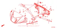 GUIDON   CARENAGE (NSC50WHC/MPDC) pour Honda VISION 50 de 2012