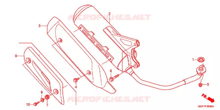 SILENCIEUX D'ECHAPPEMENT Honda SCOOTER 50 VISION 2012  NSC50WHC