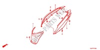 CARENAGE ARRIERE (NSC50WHC/MPDC) pour Honda VISION 50 de 2013