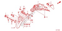 GARDE BOUE ARRIERE (NSC50WHC/MPDC) pour Honda VISION 50 de 2013