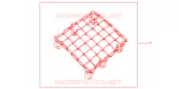 FILET BAGAGES NOIR pour Honda SH 125 SPECIAL 2ED de 2012