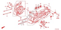 CARTER MOTEUR pour Honda SH 125 TOP CASE BRONZE 5F de 2012
