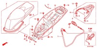 SELLE   COFFRE pour Honda SH 125 TOP CASE BRONZE 5F de 2012