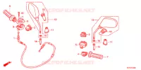 COMMODO   CABLE   RETROVISEUR pour Honda SH 125 de 2012