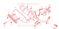 SILENCIEUX D'ECHAPPEMENT pour Honda SH 125 R WHITE SPECIAL 2ED de 2012