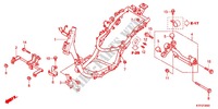 CADRE pour Honda SH 125 R BLANC SPECIAL 3F de 2012