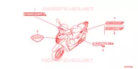 AUTOCOLLANTS pour Honda SH 125 R WHITE de 2012
