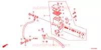 MAITRE CYLINDRE DE FREIN ARRIERE pour Honda SH 150 SPECIAL 3ED de 2012