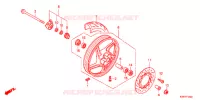 ROUE AVANT pour Honda SH 150 SPECIAL 3ED de 2012
