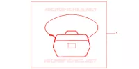 SAC INTERIEUR DE TOP CASE pour Honda SH 150 SPECIAL 3ED de 2012