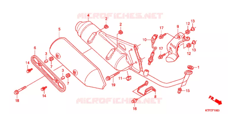SILENCIEUX D'ECHAPPEMENT Honda SCOOTER 150 SH 2012  SH150C