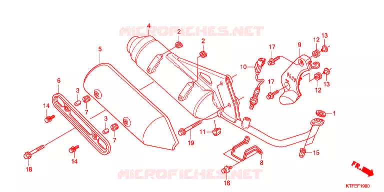 SILENCIEUX D'ECHAPPEMENT Honda SCOOTER 150 SH 2012  SH150RC