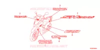 AUTOCOLLANTS pour Honda SH 300 ABS BRONZE de 2012
