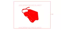 JUPE (PACKED PER 5) pour Honda SH 300 ABS BRONZE de 2012