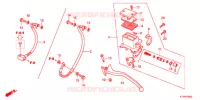 MAITRE CYLINDRE DE FREIN ARRIERE pour Honda SH 300 ABS BRONZE de 2012