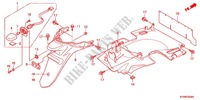 GARDE BOUE ARRIERE pour Honda SH 300 ABS NOIR de 2012