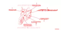AUTOCOLLANTS pour Honda SH 300 de 2012