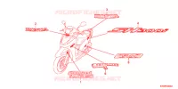 AUTOCOLLANTS pour Honda SH 300 R de 2012