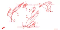 CARENAGE ARRIERE pour Honda SH 300 R de 2012