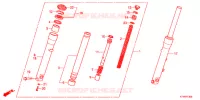 FOURCHE pour Honda SH 300 R de 2012