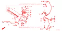 MAITRE CYLINDRE DE FREIN AVANT (SH300) pour Honda SH 300 R de 2012